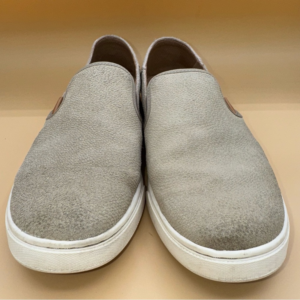 Olukai Pehuea Leather Taupe Women’s Size 9, EUC - Picture 3 of 9